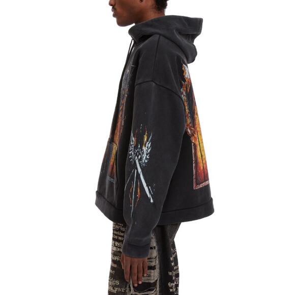 Who Decides War Black Ember Chapel Hooded Pullover Size XL - Picture 11 of 12